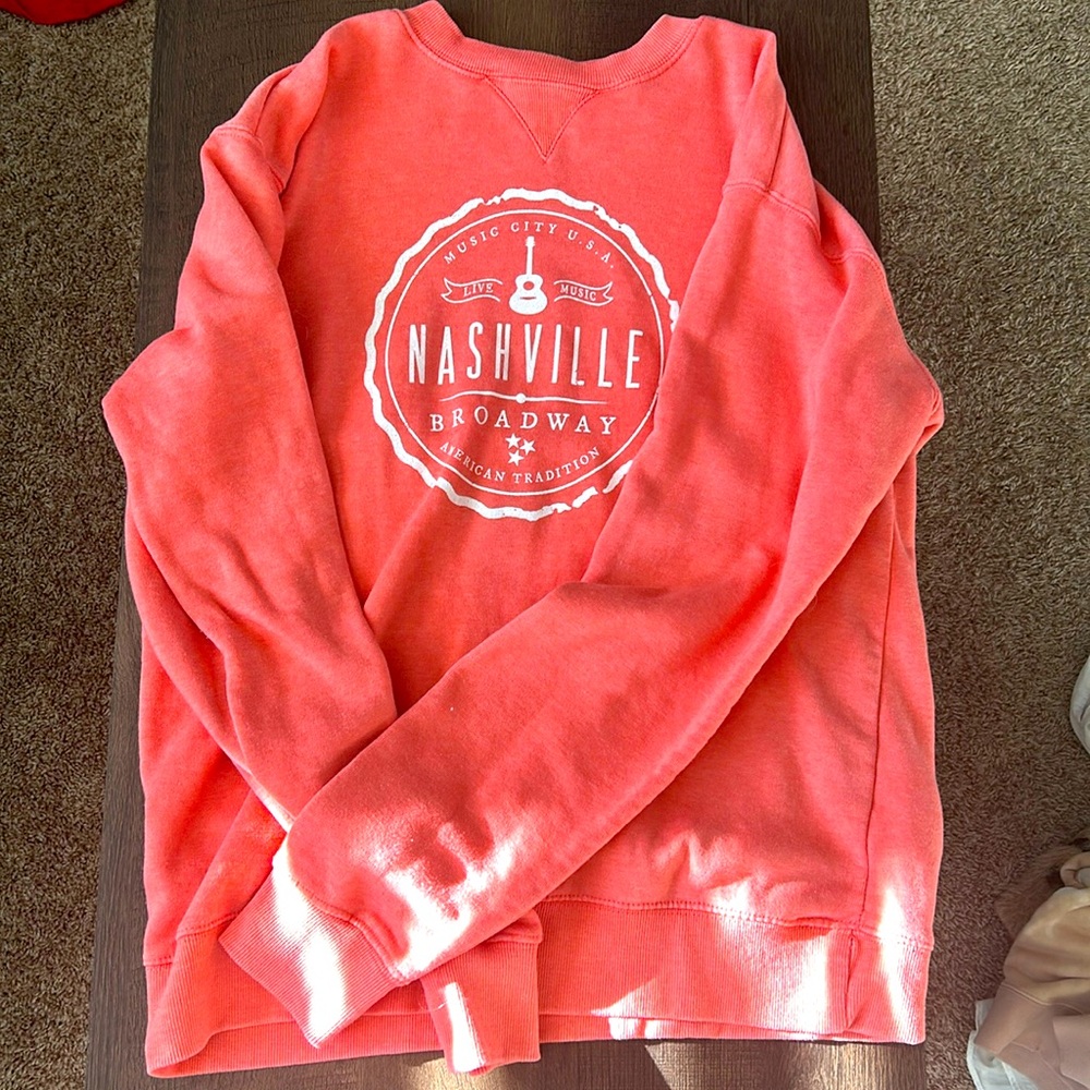 Extra Large pink Nashville Broadway sweatshirt